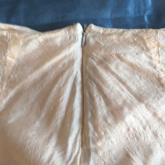 Sikkim silk tiered maxi skirt European size 42 (US 8-10) in pastel salmon - Picture 6 of 7